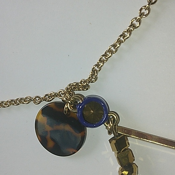 J. Crew Brulee Tortoise Matchstick Necklace PREPPY - Picture 8 of 8